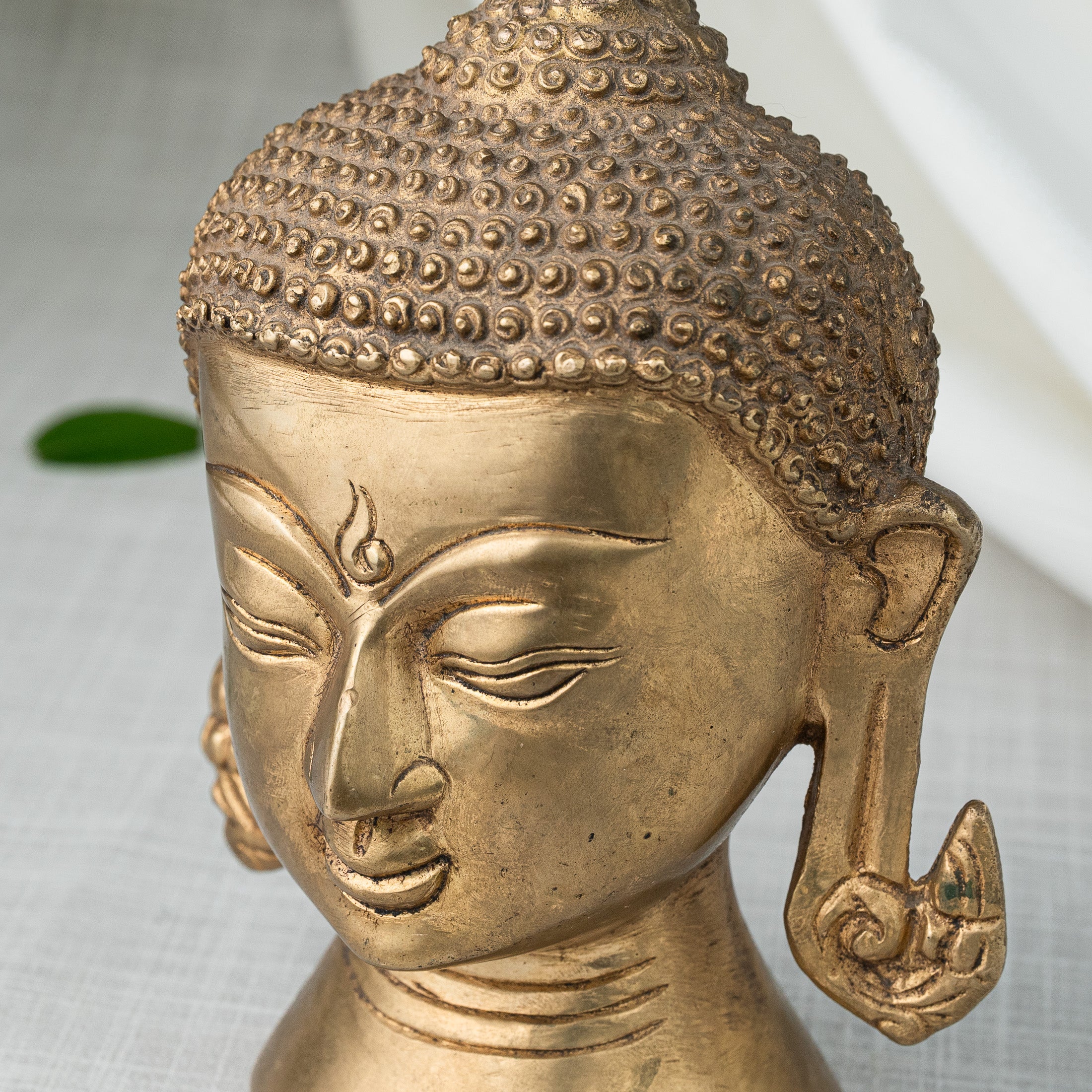 Nærbillede af Buddha hoved