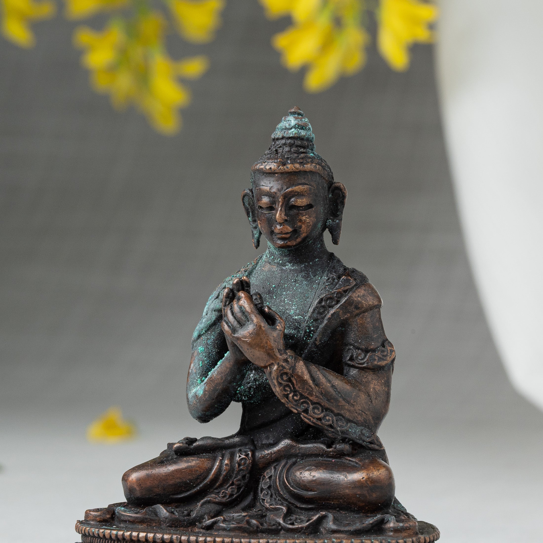 Close view of buddha statue