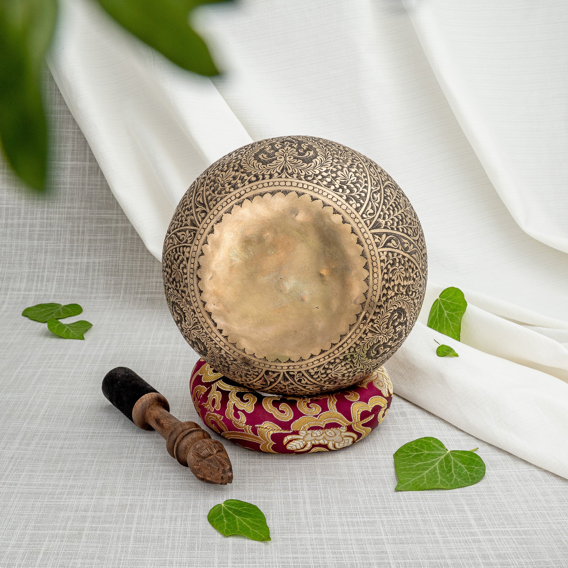 Back view of Engraved Design Singing Bowl