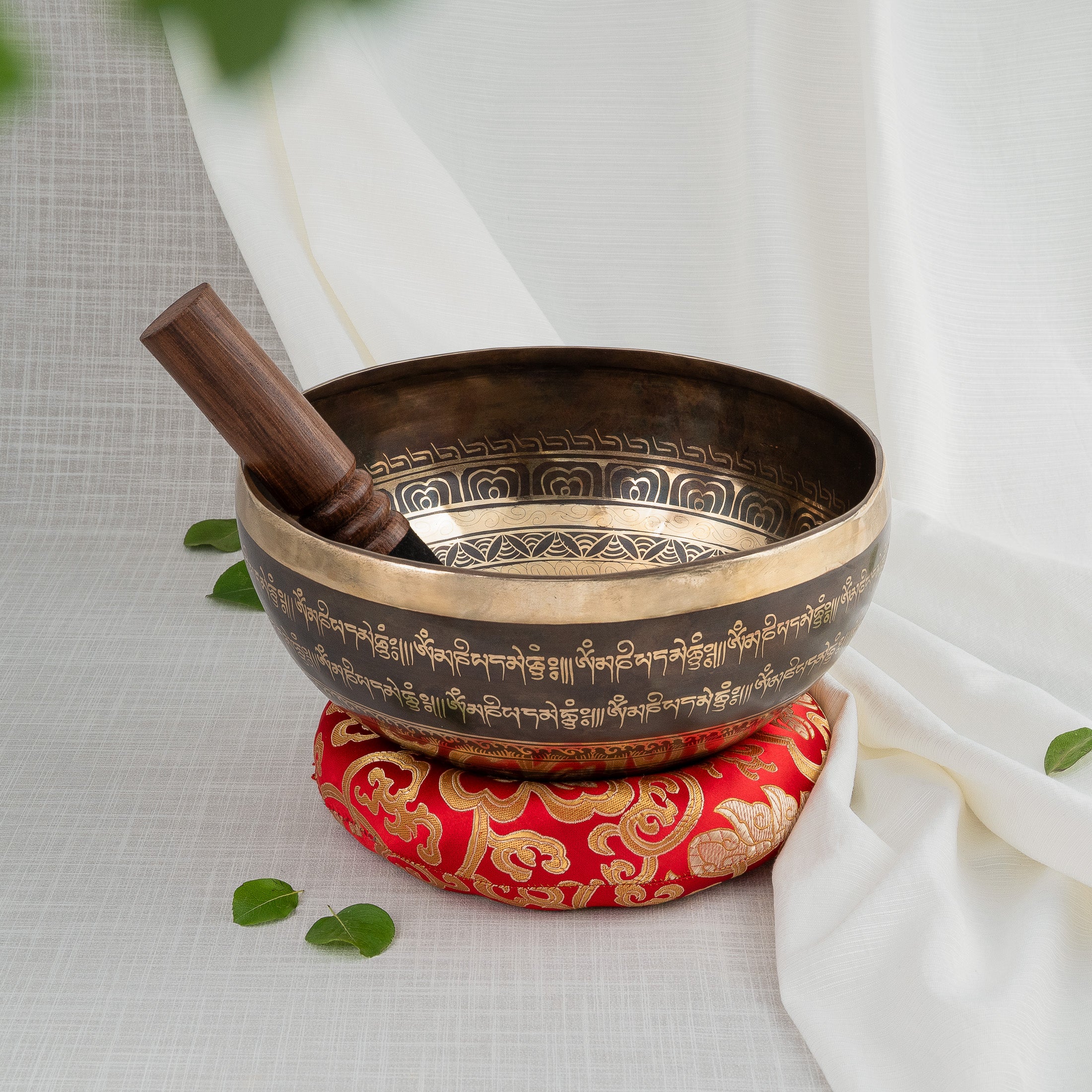 Front view of Eyes of Buddha Singing Bowl