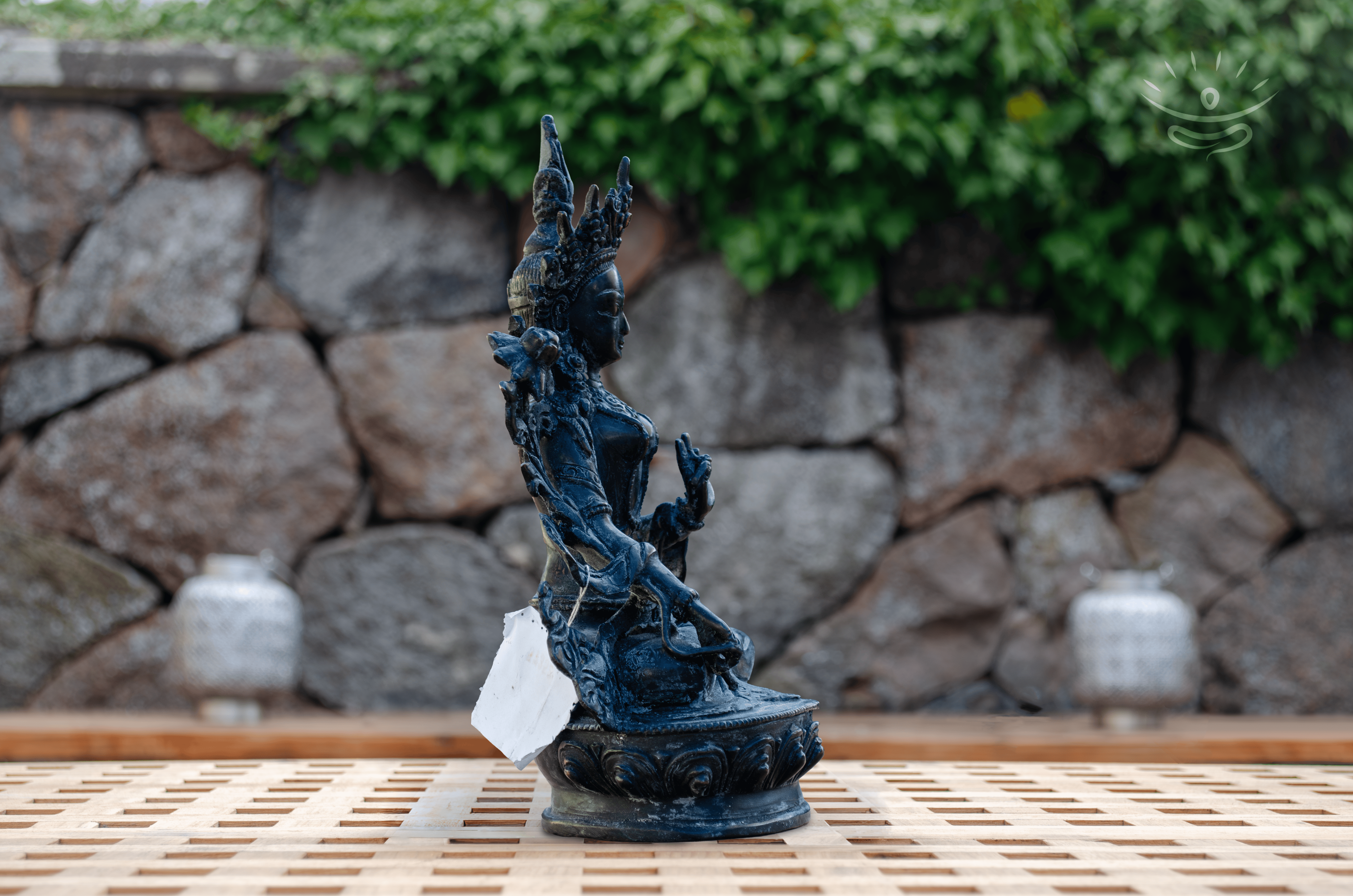 Hvid Tara Figur 22,5 cm - Siden