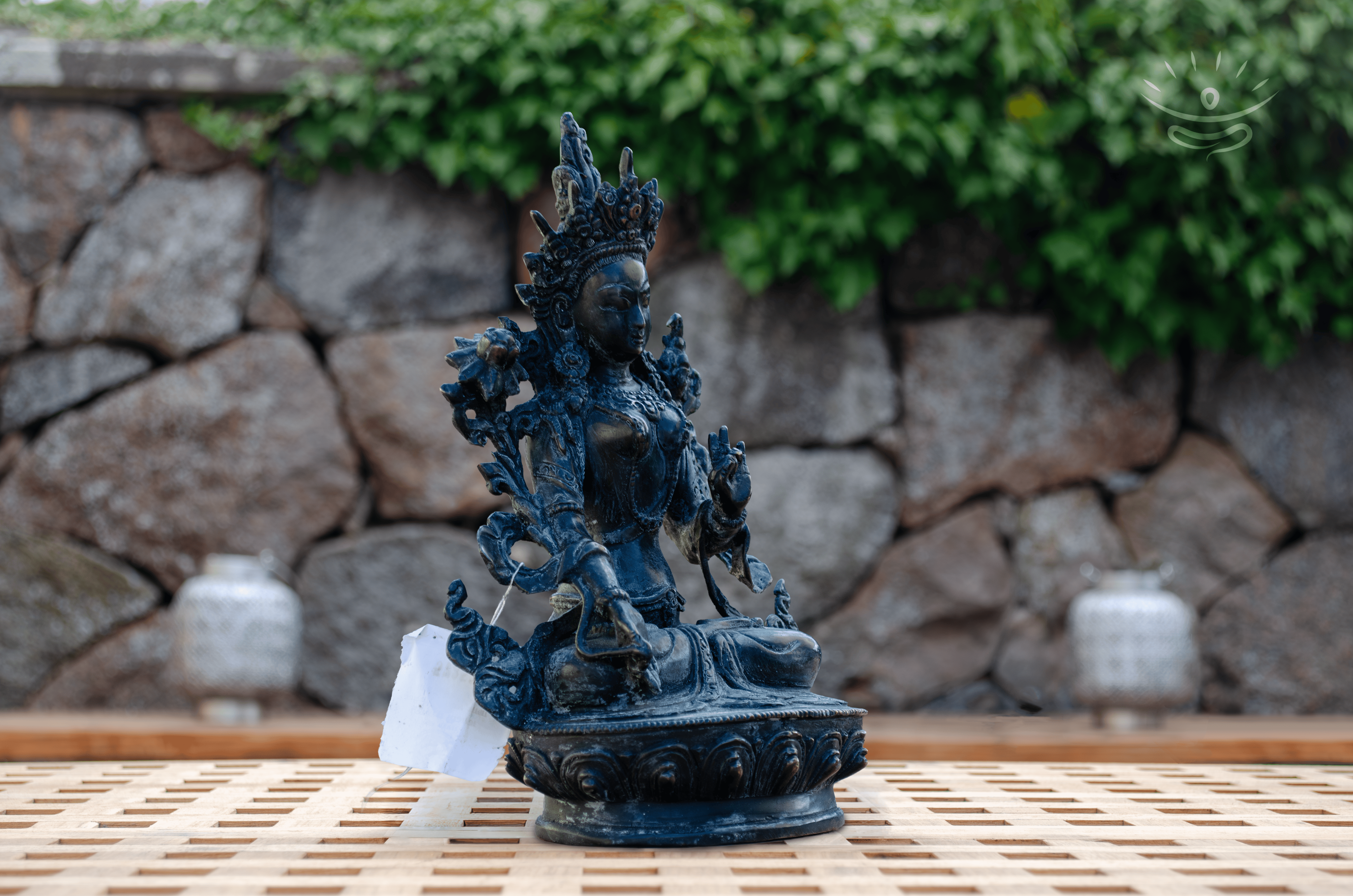 Hvid Tara Figur 22,5 cm - Siden