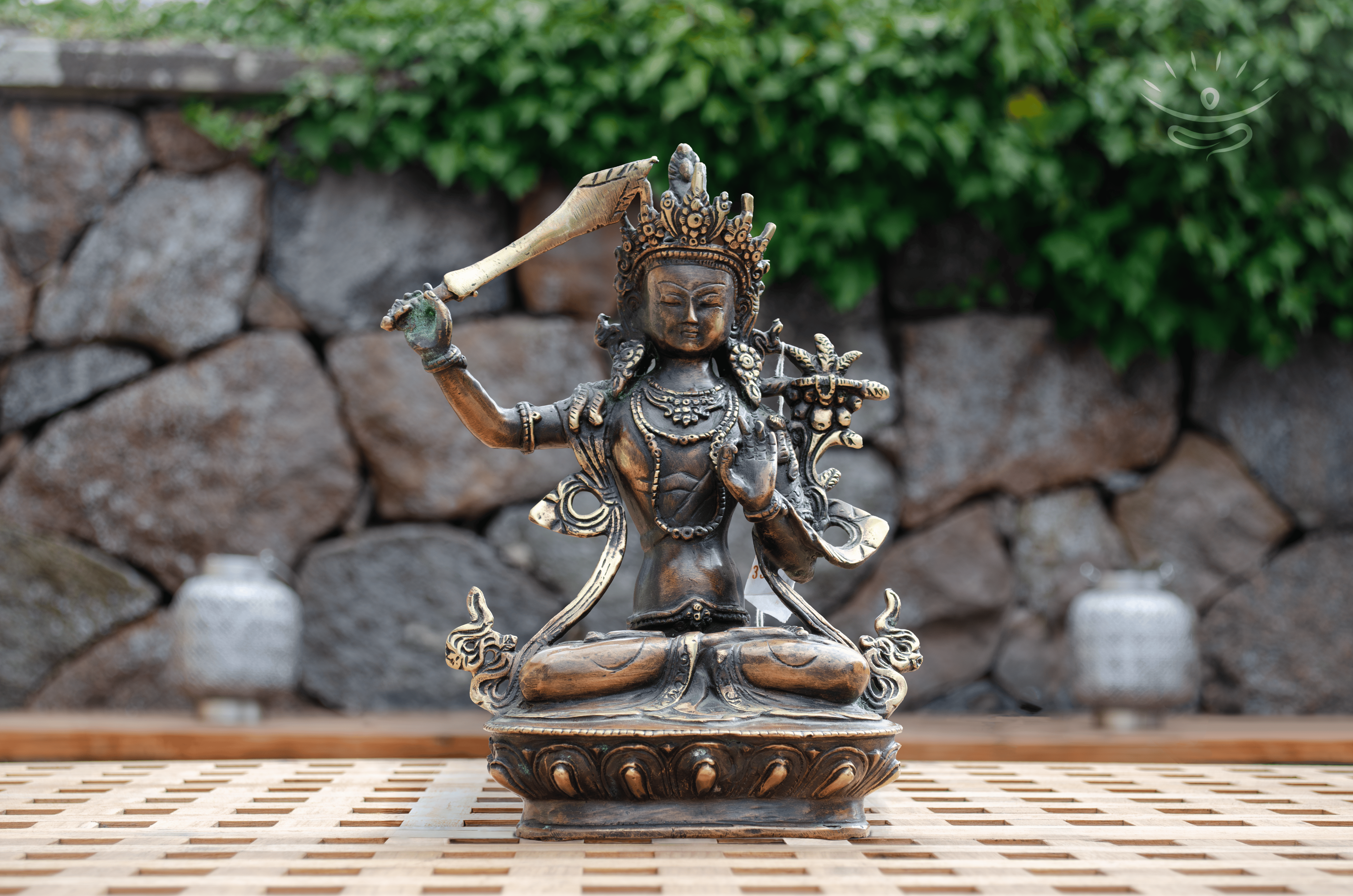 Manjushri Buddha Figur - Forside