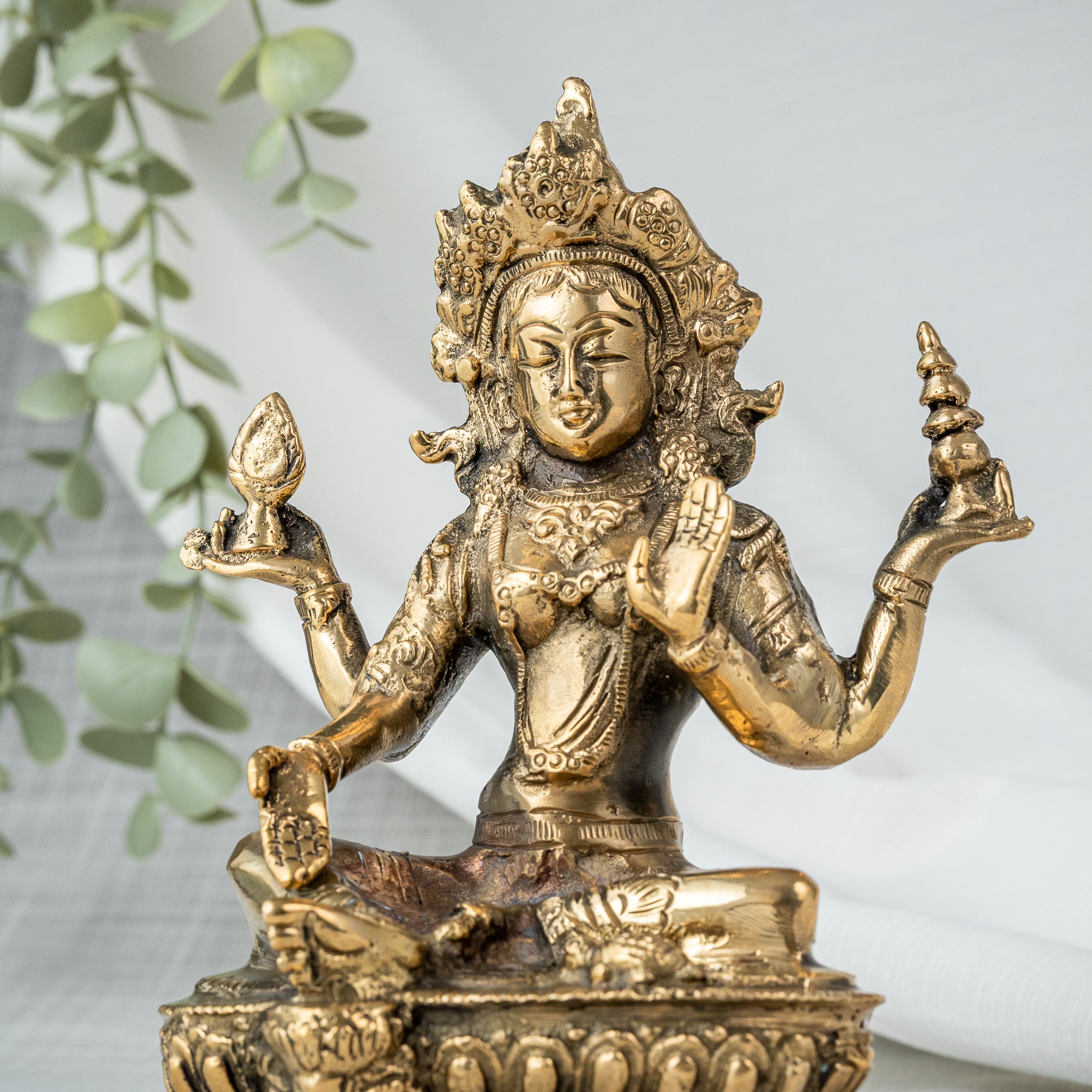Lakshmi Figur Nepalesisk Ikonografi - Detaljer