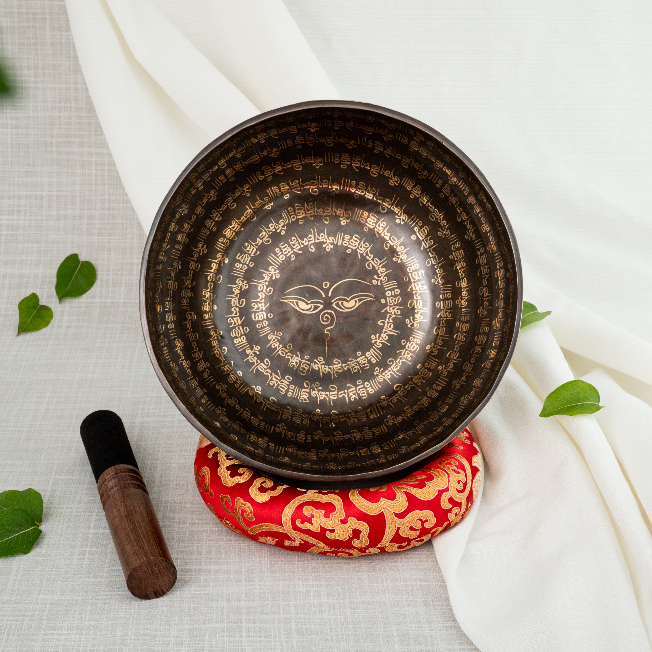 Inner view of Eyes of Buddha Singing Bowl