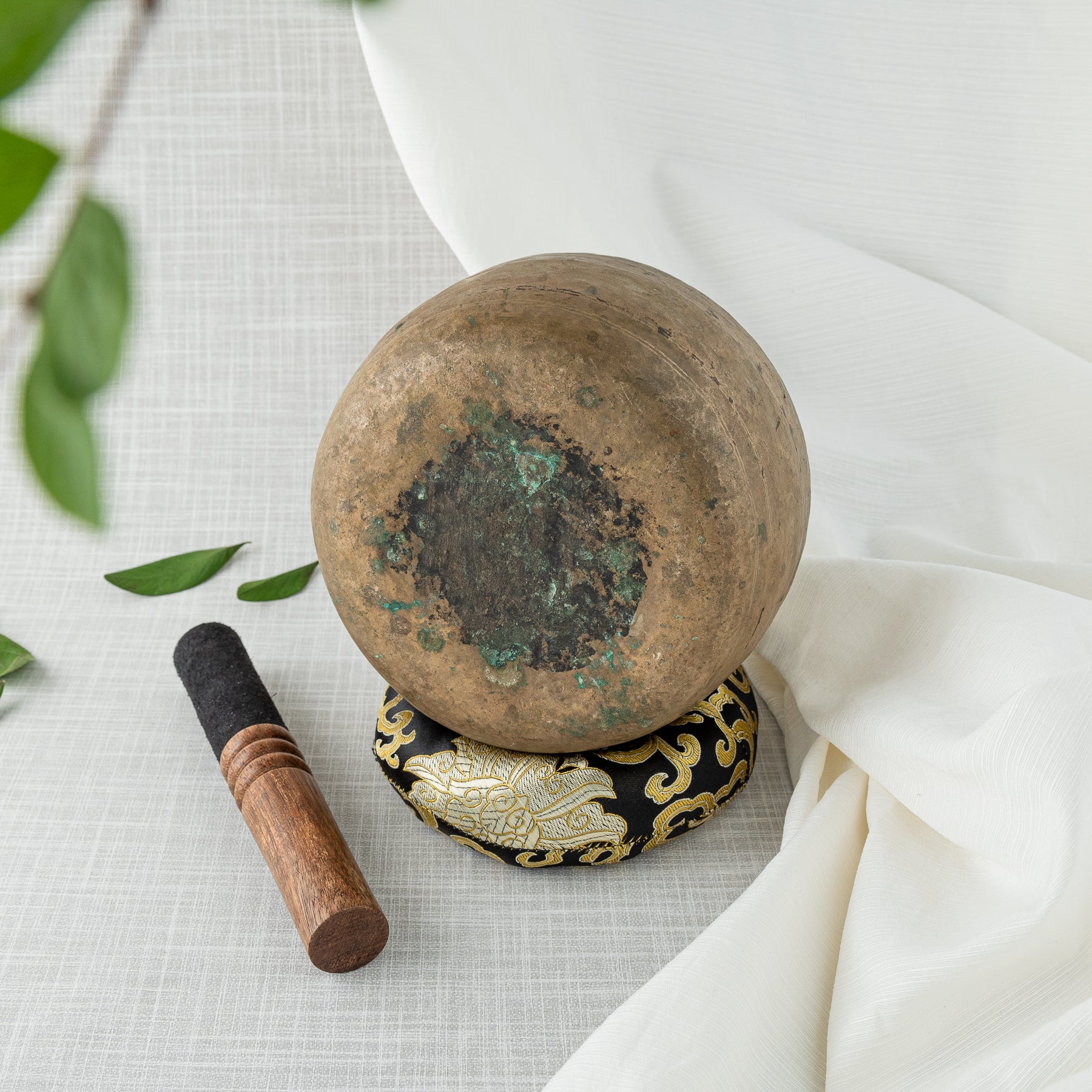 Bottom of antique singing bowl