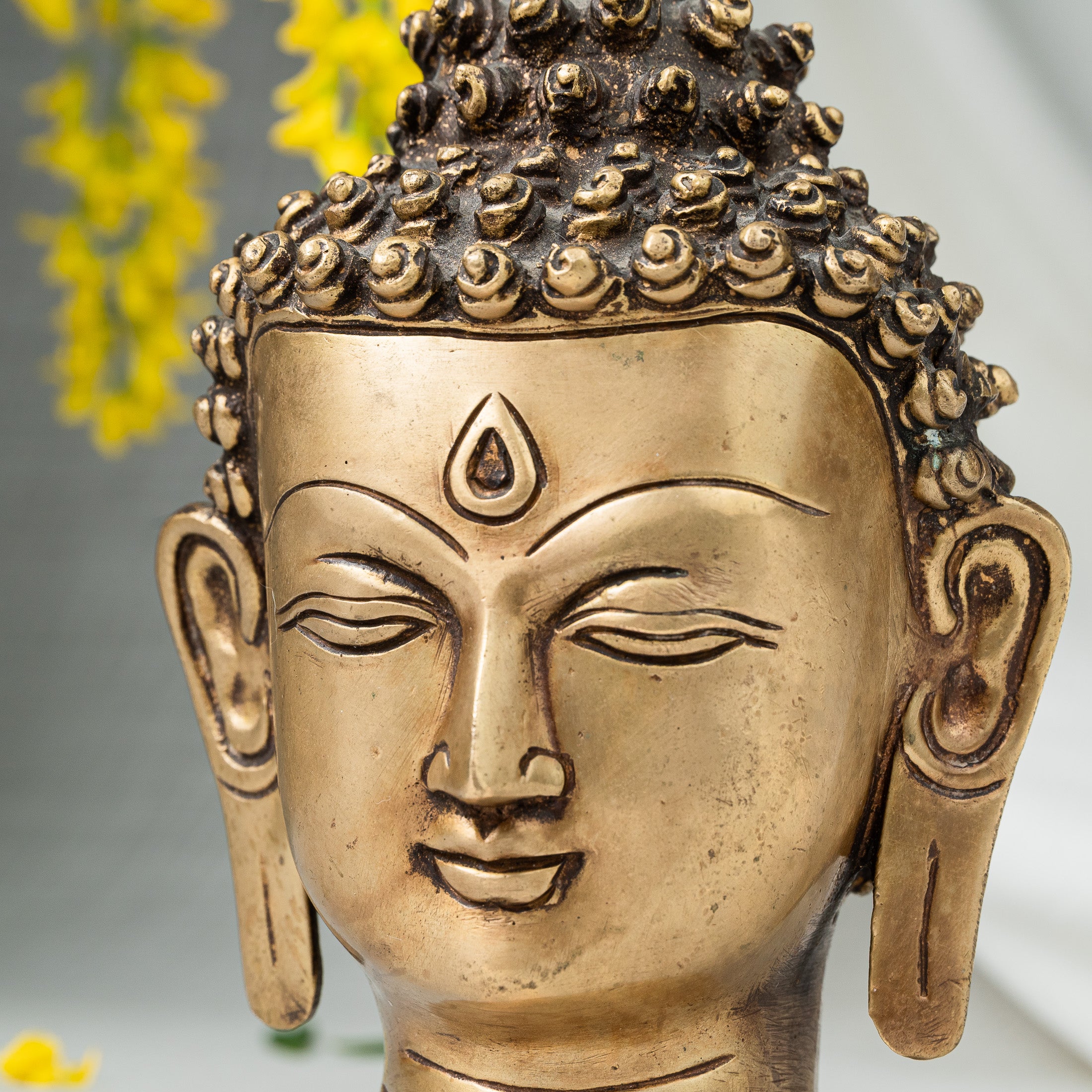 Close view of Buddha Head