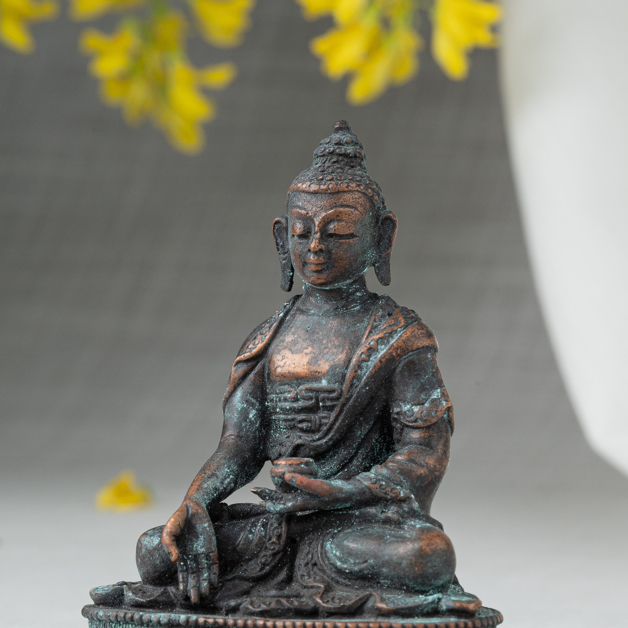 Close view of Buddha statue