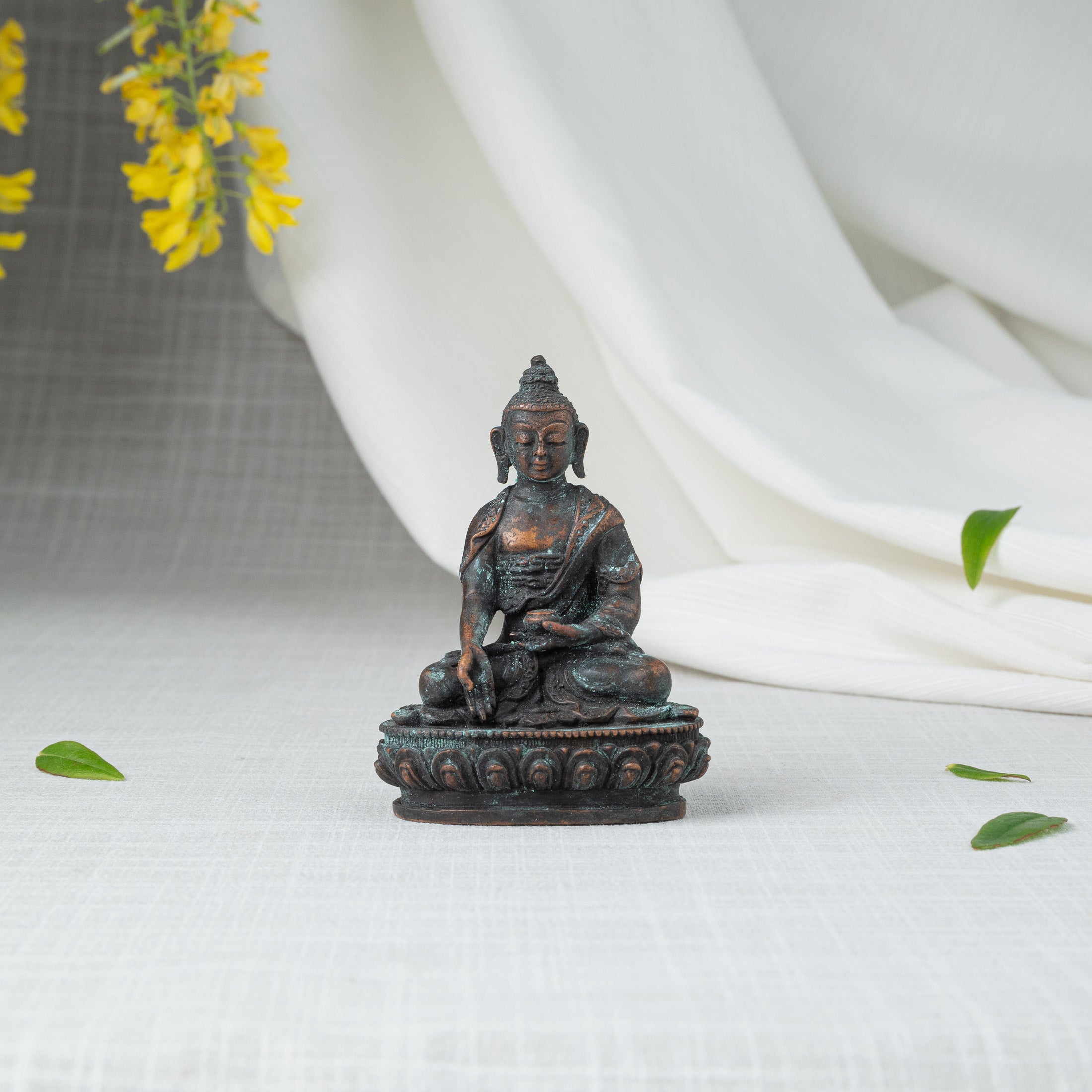 Front view of Buddha statue