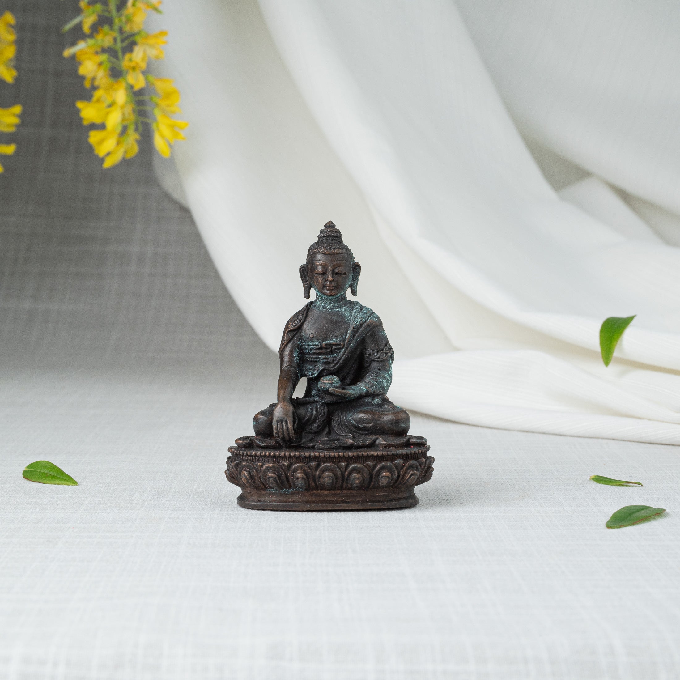 Front view of Buddha statue