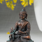 Nærbillede af Lotusblomst Varada Buddha figur 8 cm