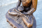 Dhyana Mudra Buddha Figur (13-14 cm) - Detaljer