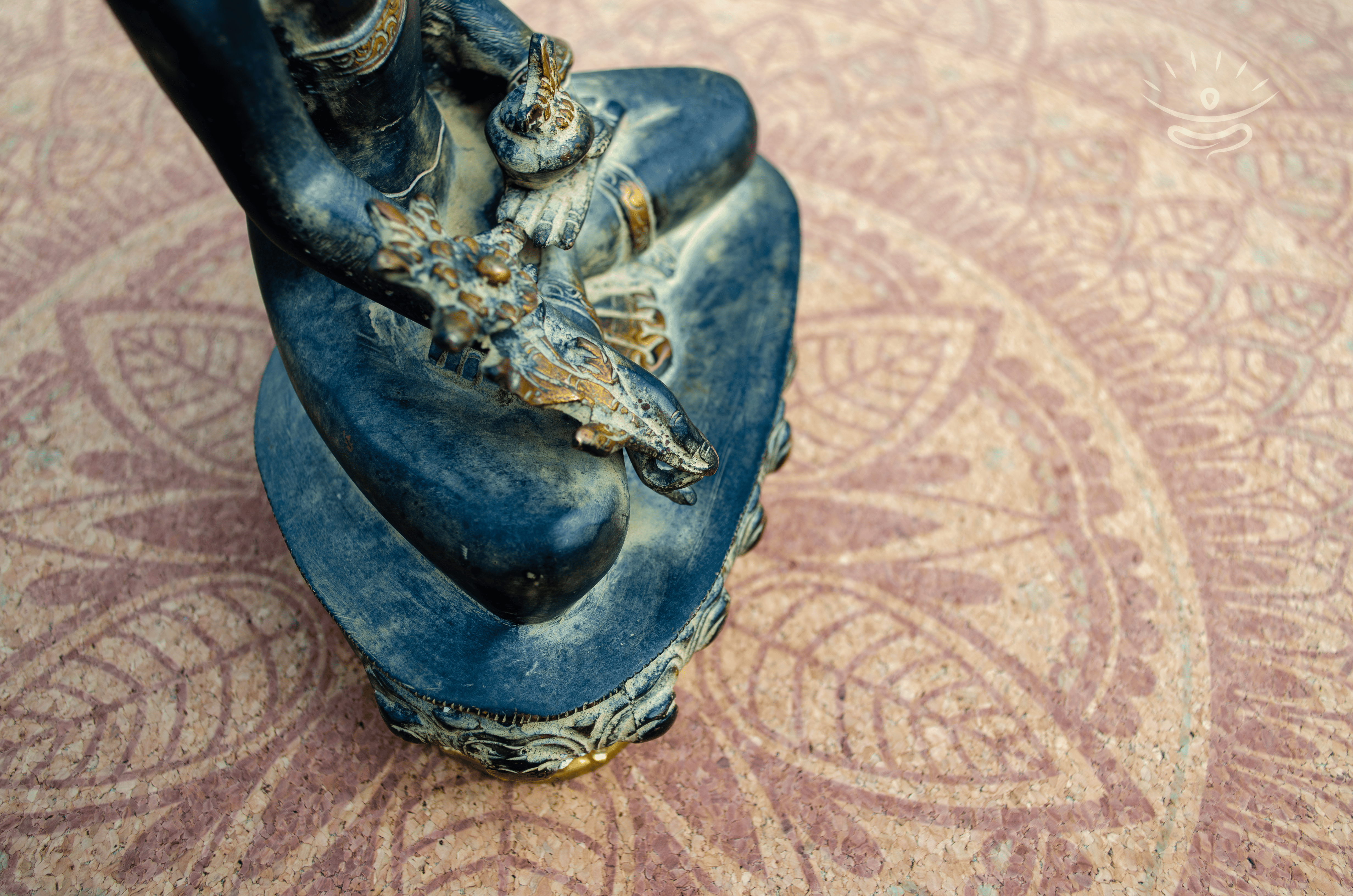 Golden Finish Buddha Statue - Detail