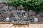 Gylden Overflade Buddha Figur - Forside