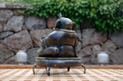 Ganesha Figur med Røgelsesbrænder - Bagside