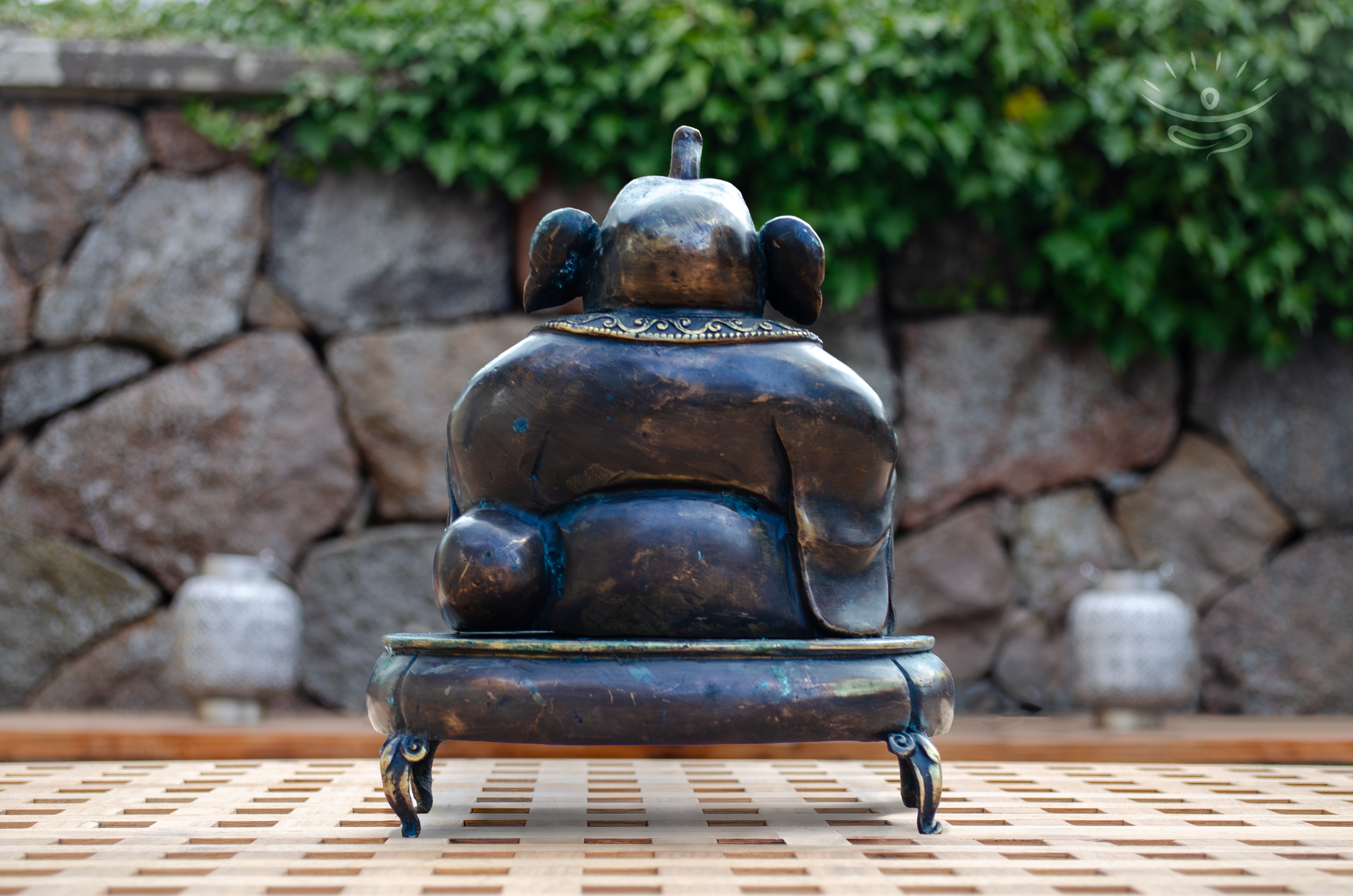 Ganesha Statue with Incense Burner - Back