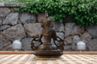 White Tara Statue 22 cm - Back