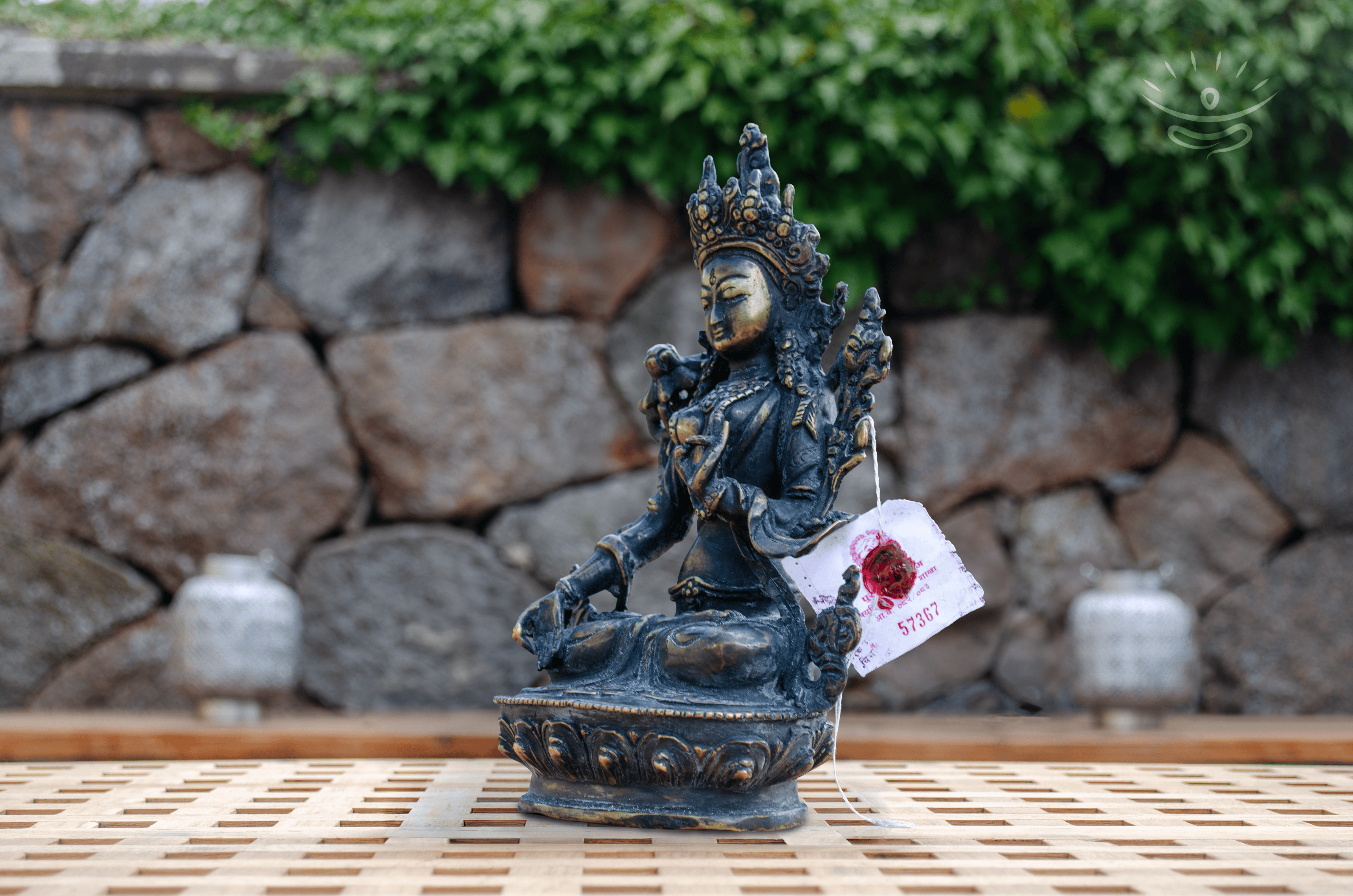 White Tara Statue 23 cm - Side