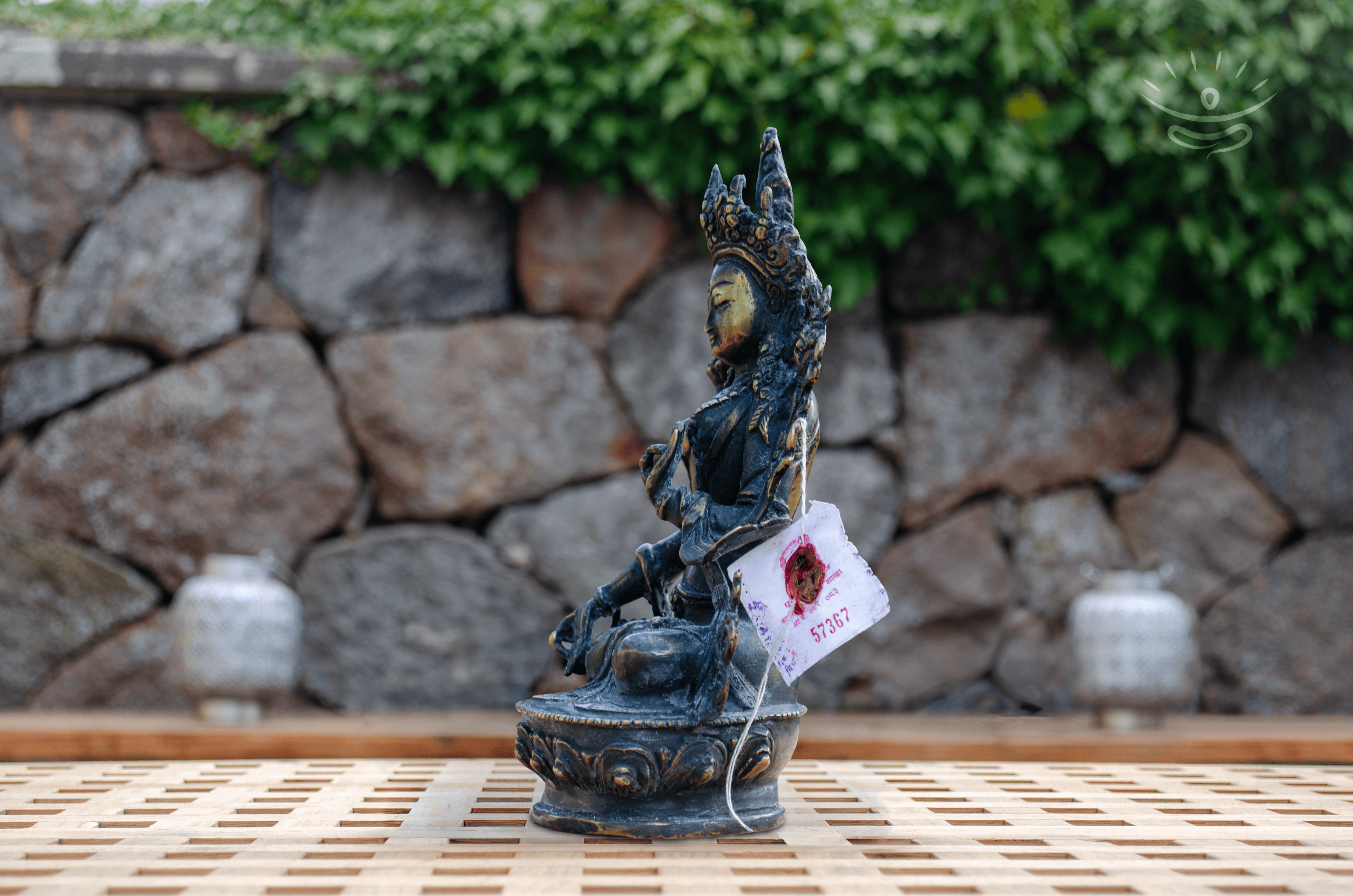 White Tara Statue 23 cm - Side