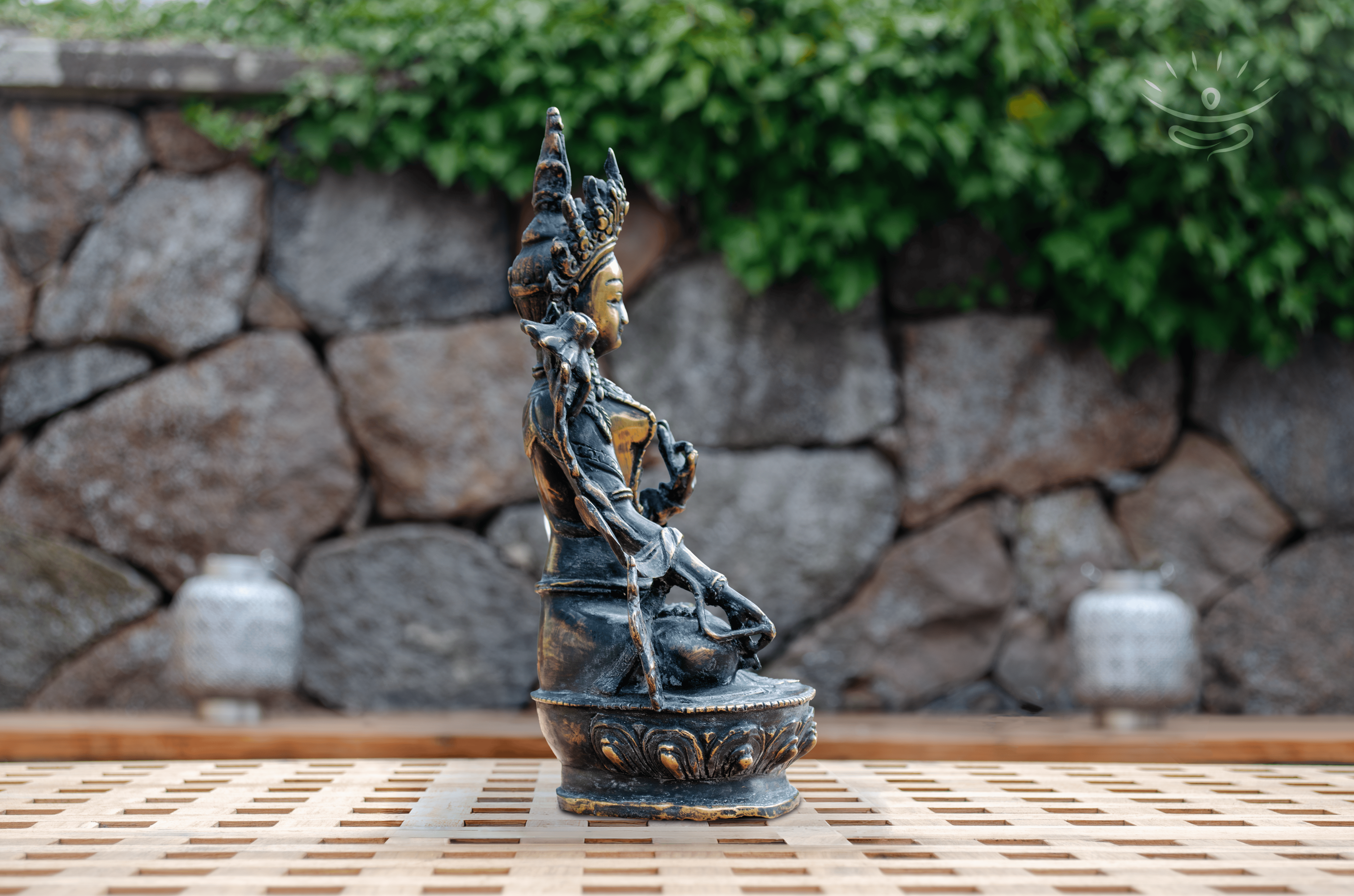 White Tara Statue 23 cm - Side