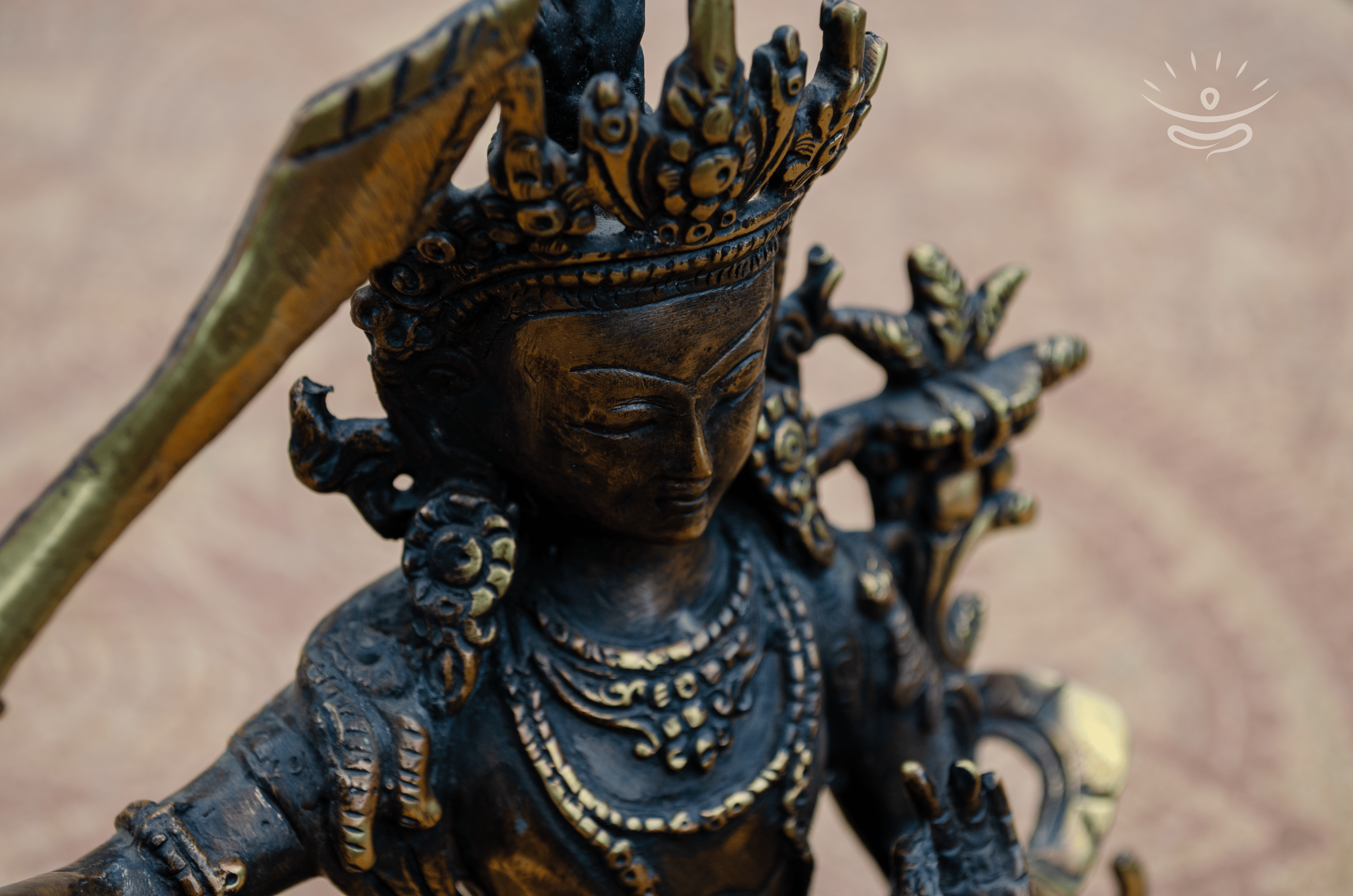 Manjushri Buddha Statue - Detail
