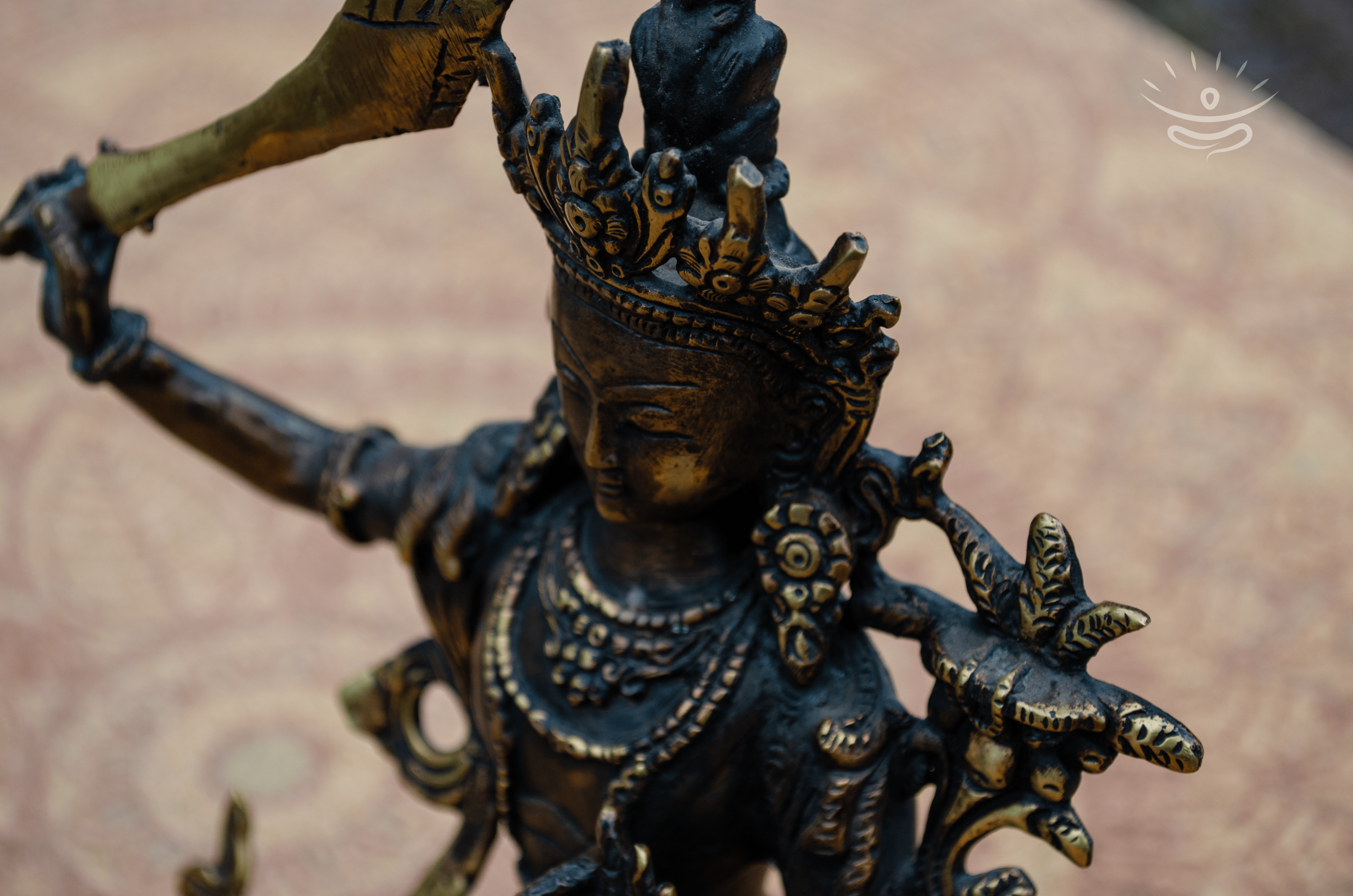 Manjushri Buddha Statue - Detail