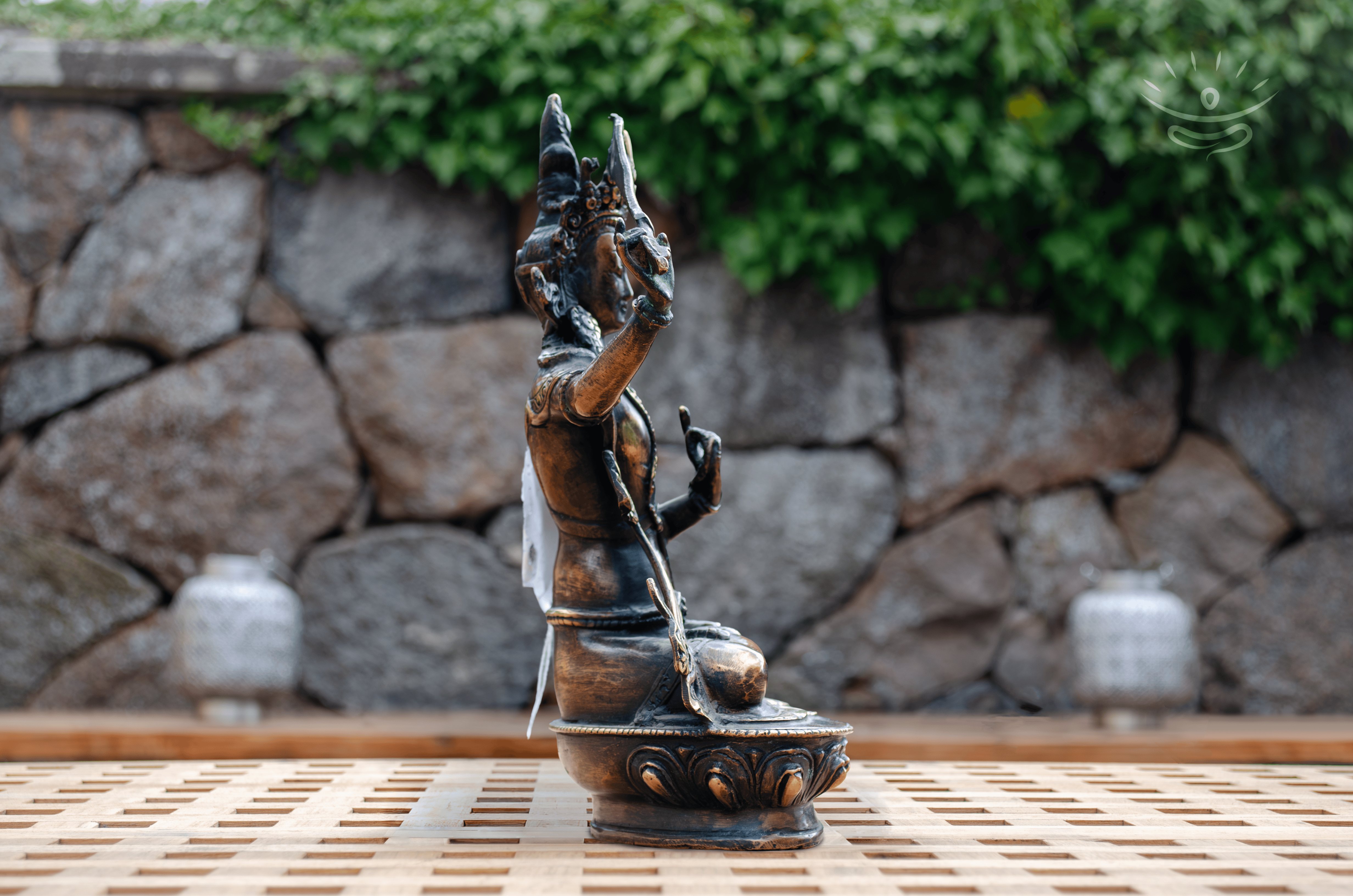 Manjushri Buddha Figur - Siden