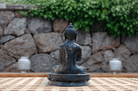 Abhaya Mudra Buddha Figur - Bagside
