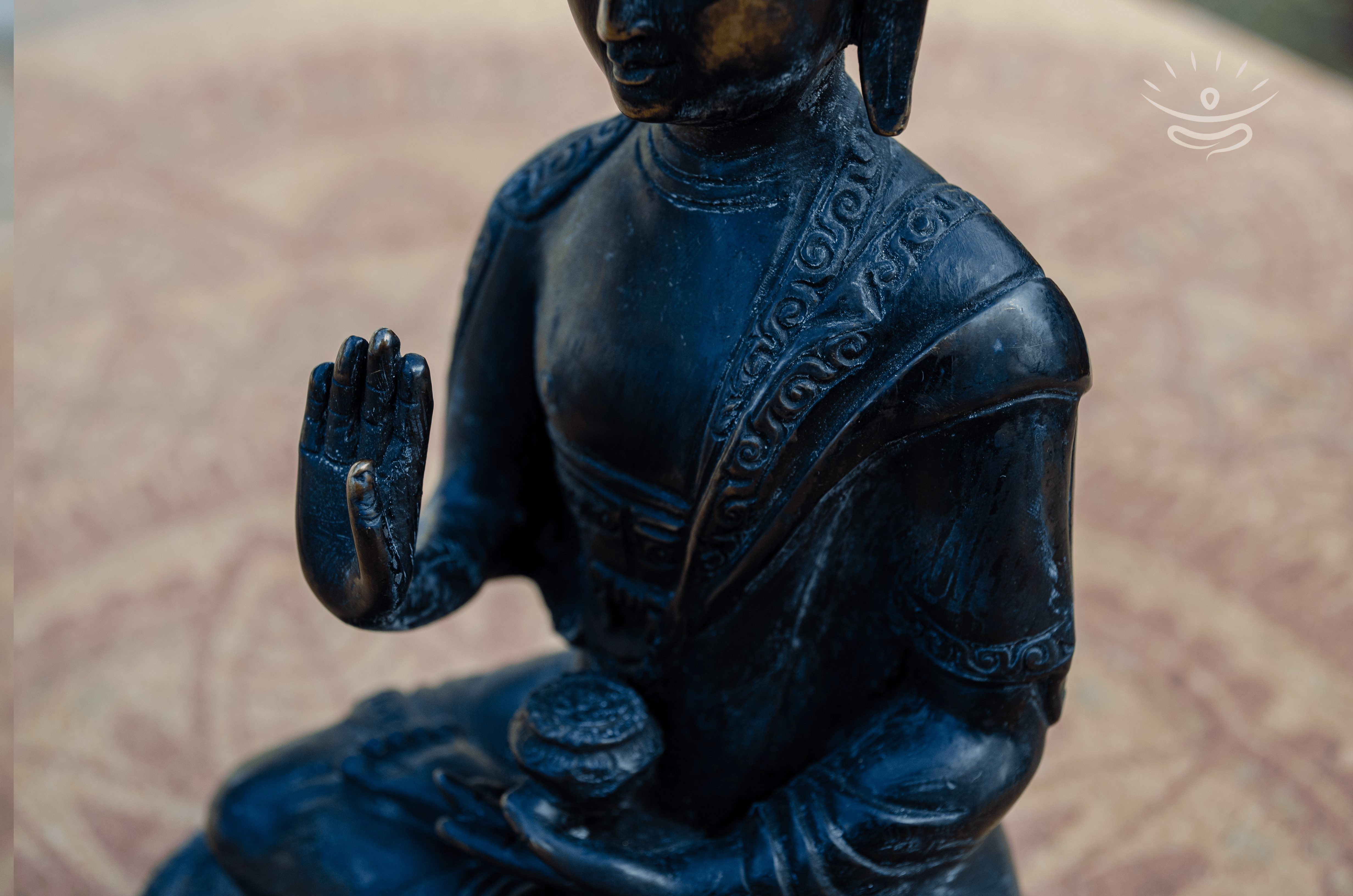 Abhaya Mudra Buddha Statue - Detail