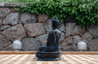 Abhaya Mudra Buddha Figur - Bagside