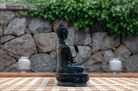 Abhaya Mudra Buddha FIgur - Siden