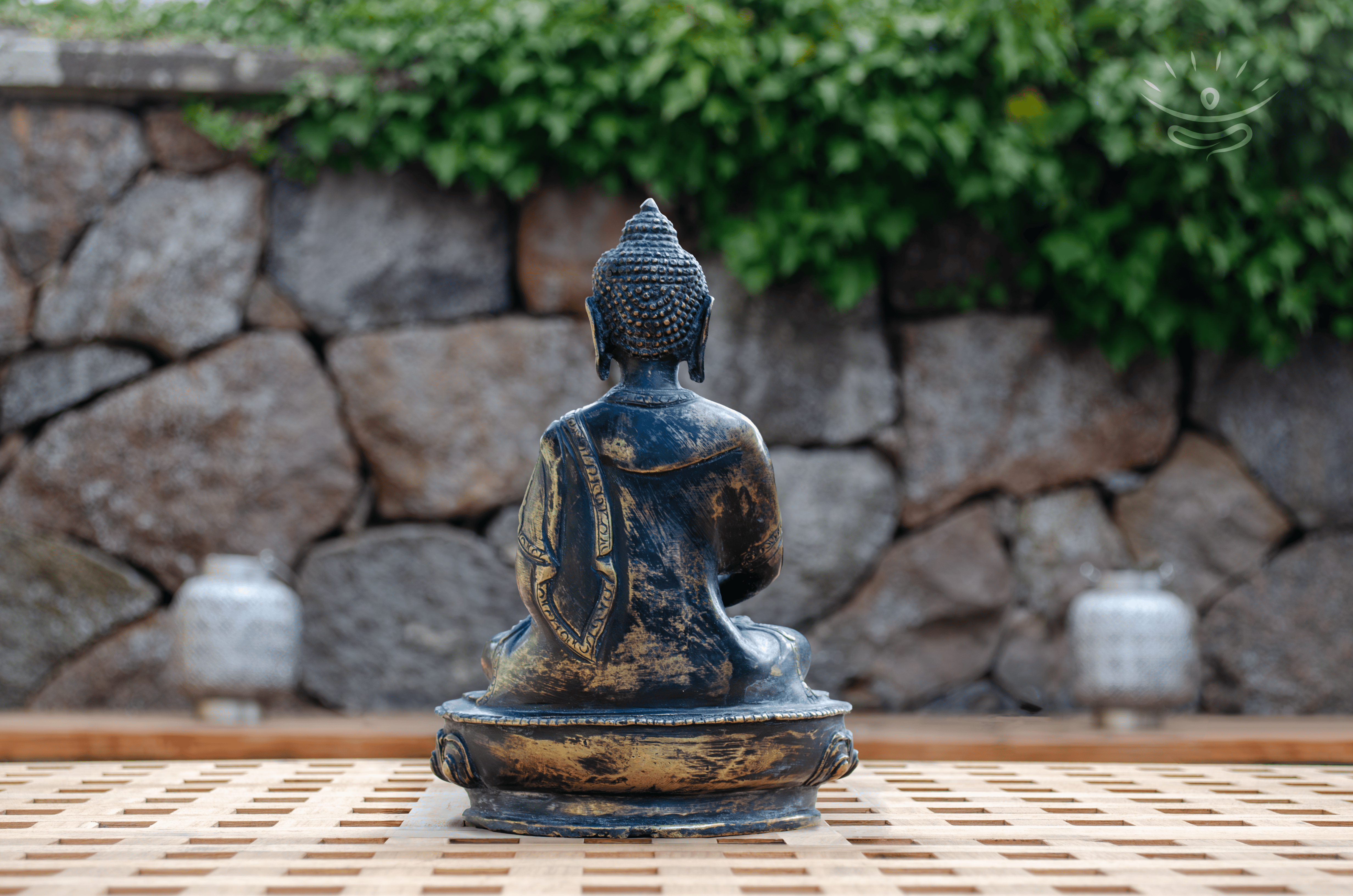 Dhyana Mudra Buddha Statue - Back