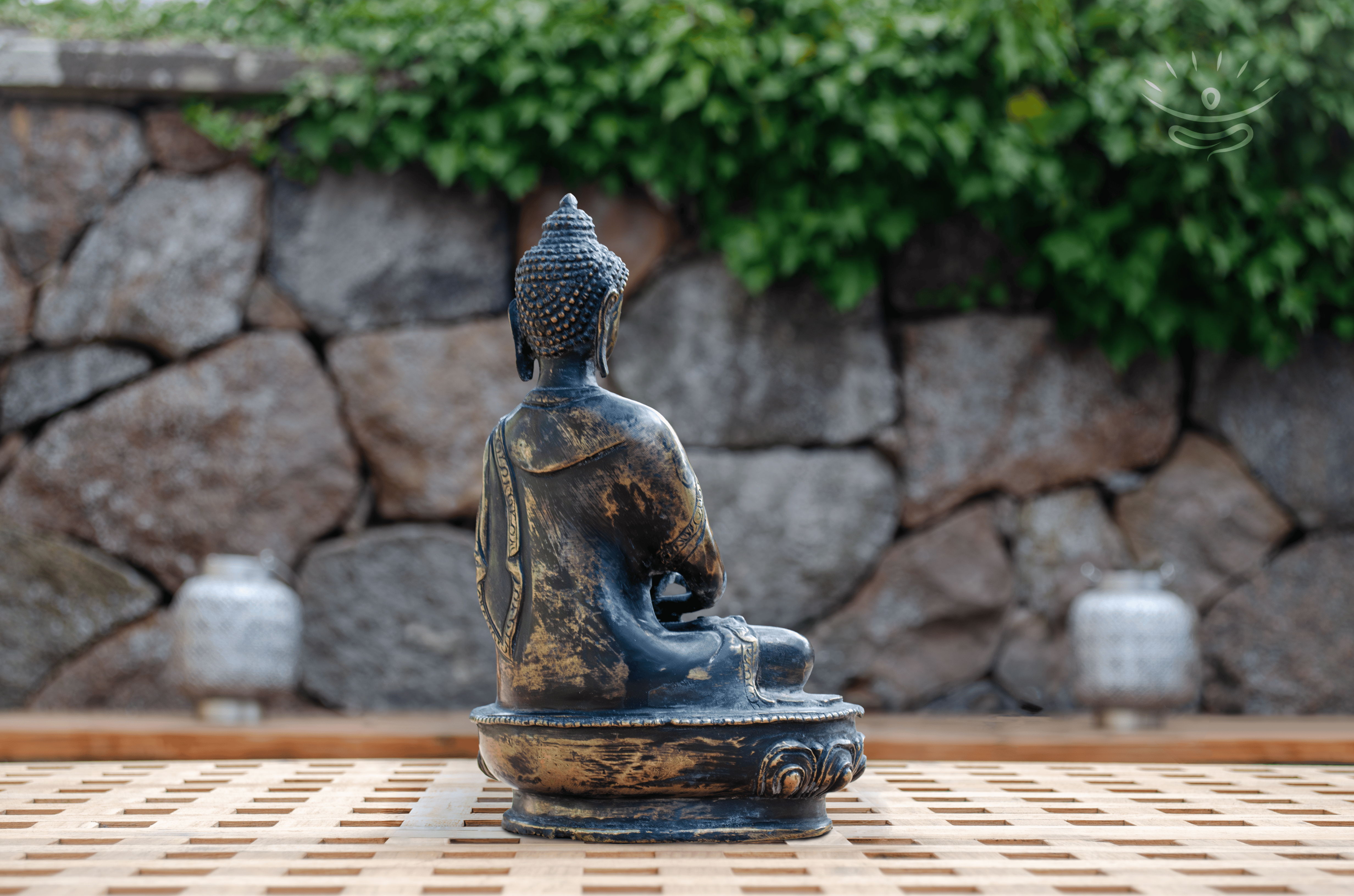 Dhyana Mudra Buddha Statue - Back