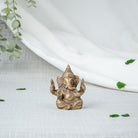 Gylden Ganesha Miniature Figur - Forside