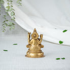 Gylden Ganesha Figur - Bagside