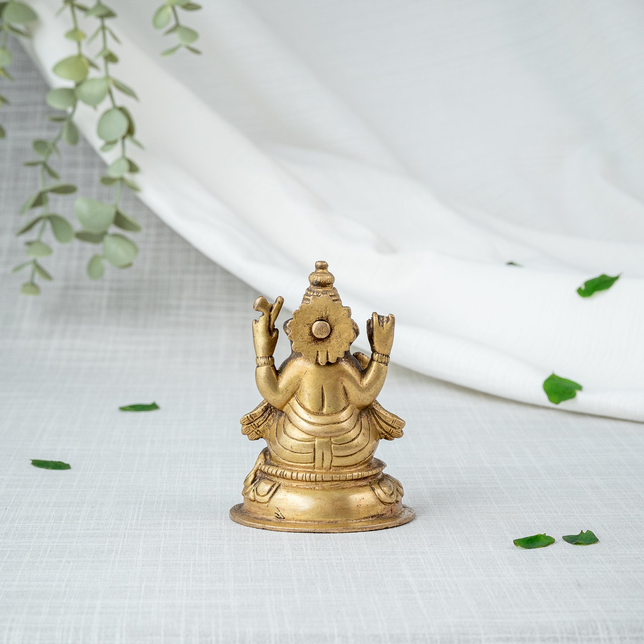 Golden Ganesha Statue - Back