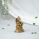 Gylden Ganesha Figur - Siden