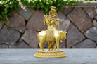 Krishna with Cow Statue - Back