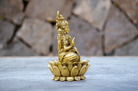 Lakshmi Figur 12 cm - Siden