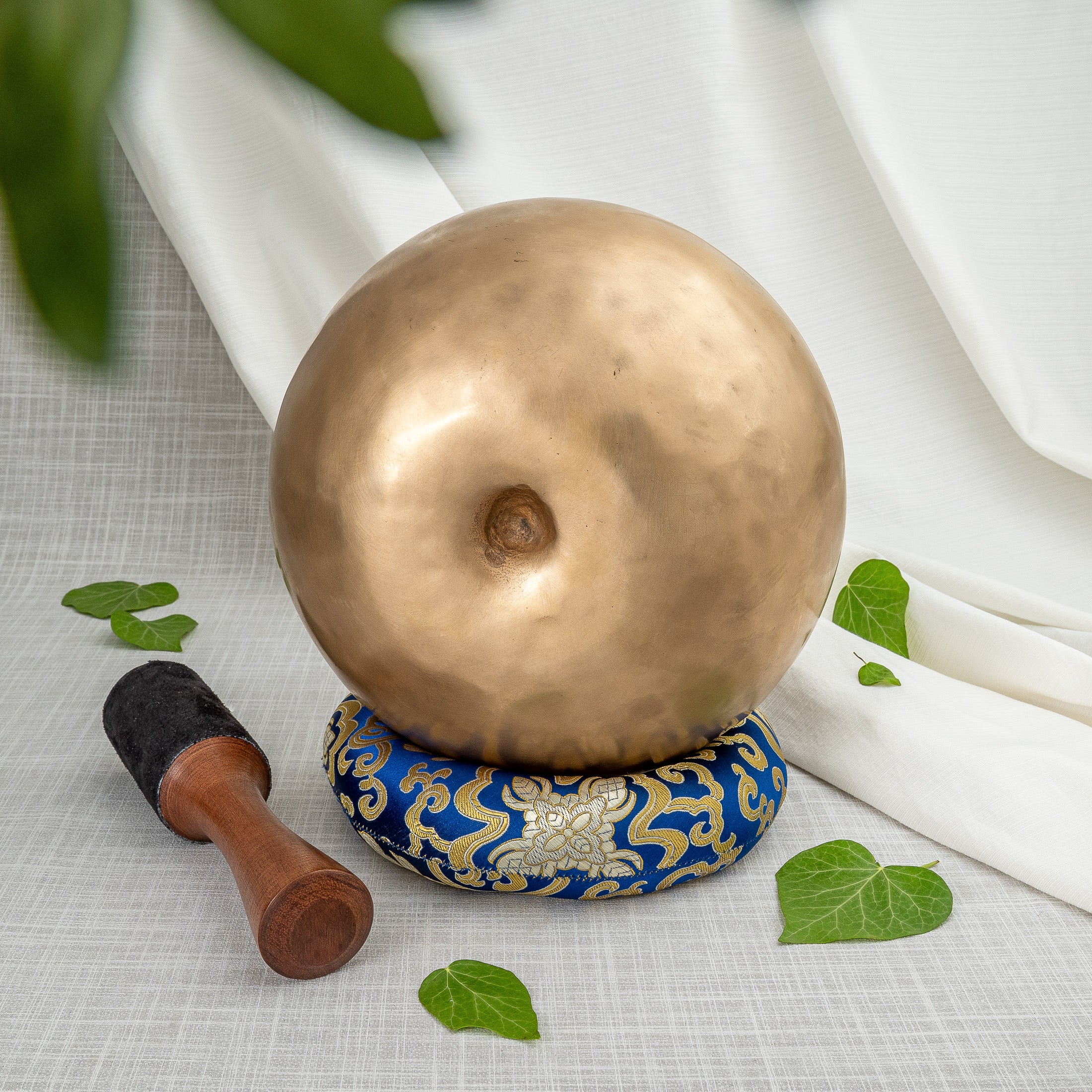 View of outer base of Lingam Singing Bowl