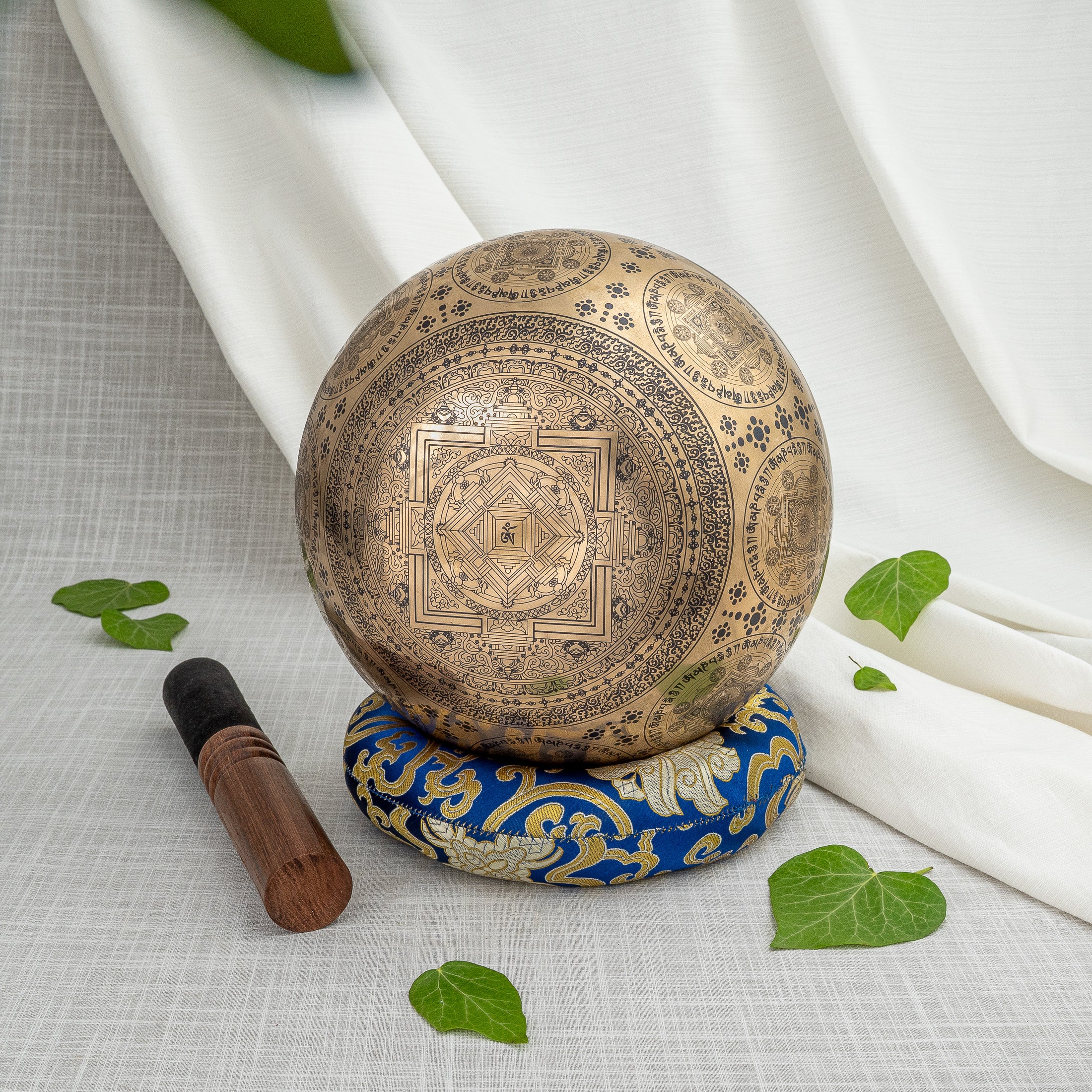 Bottom view of Manjushri Thangka Design Singing Bowl