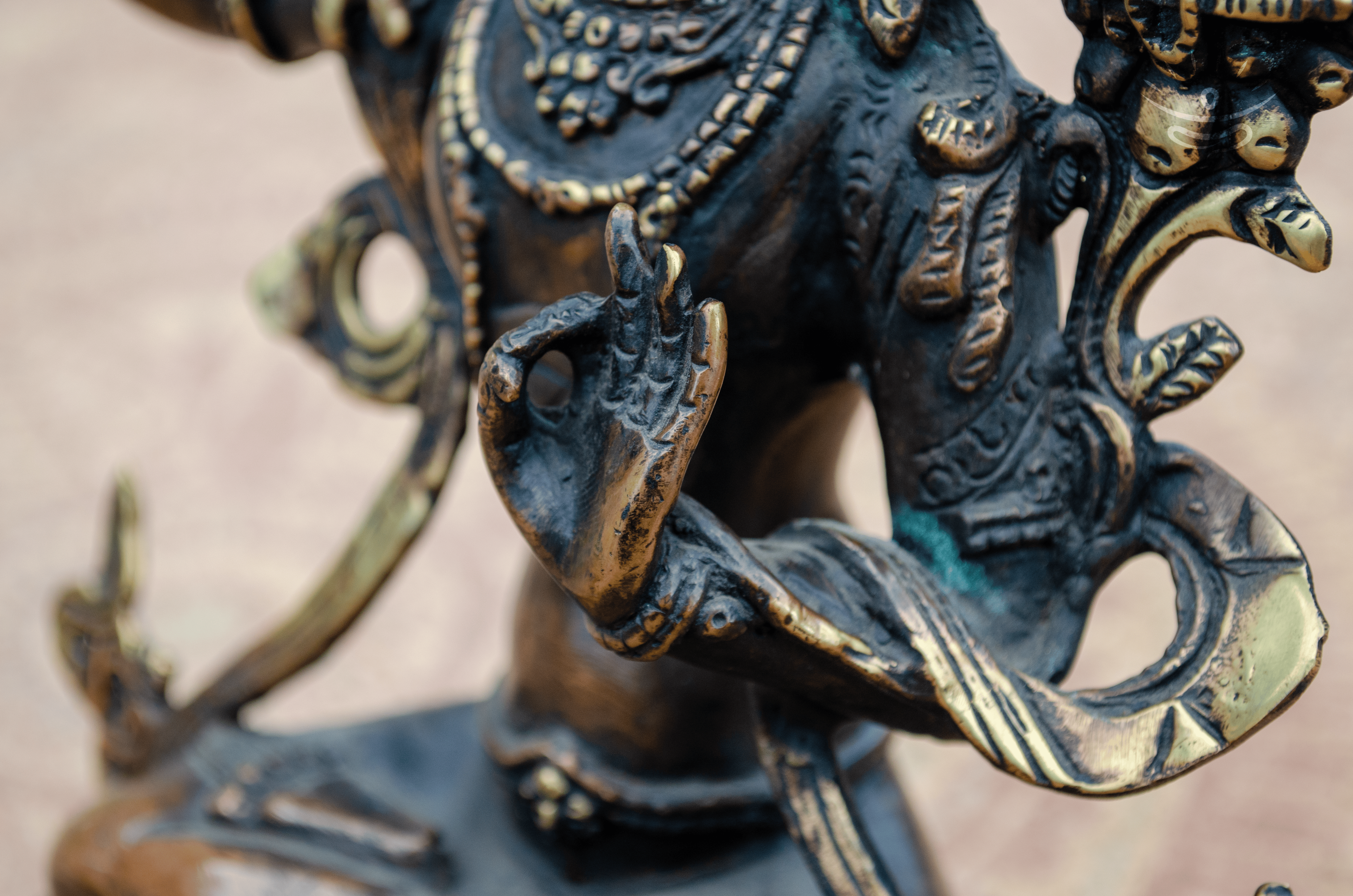 Manjushri Buddha Statue - Detail