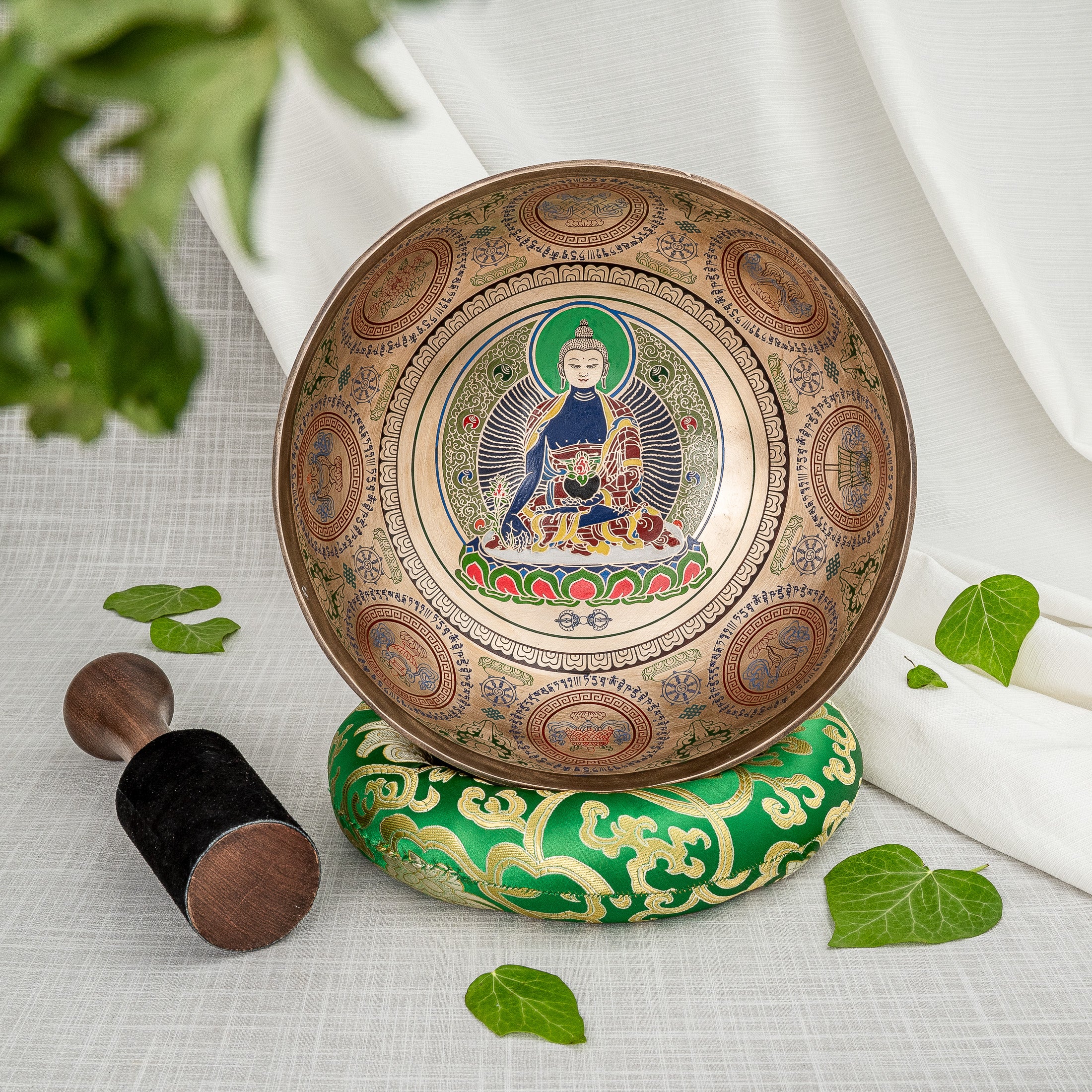 Inside view of Medicine Buddha Singing Bowl