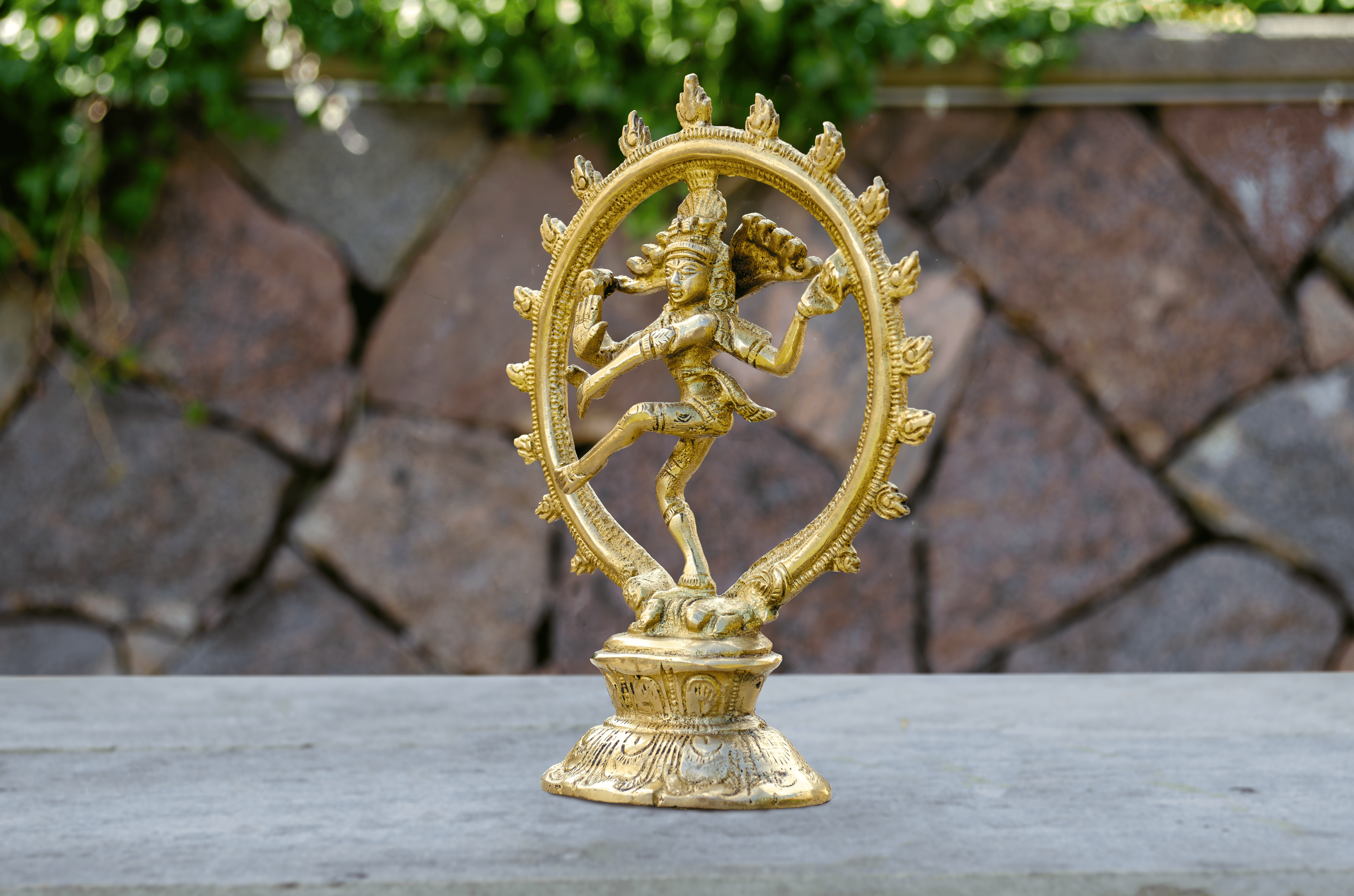 Golden Nataraja Statue - Side