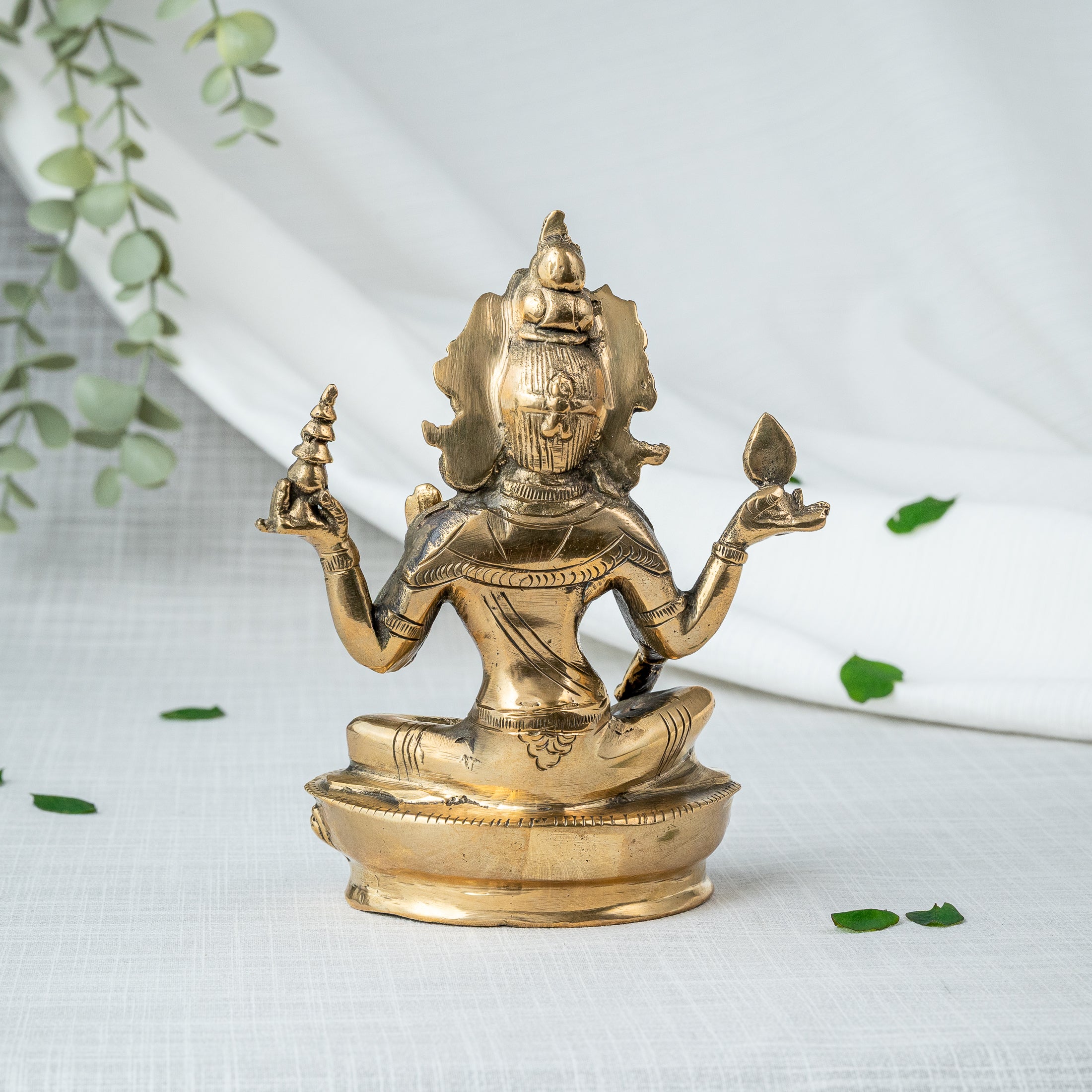 Lakshmi Statue Nepali Iconography - Front - Back