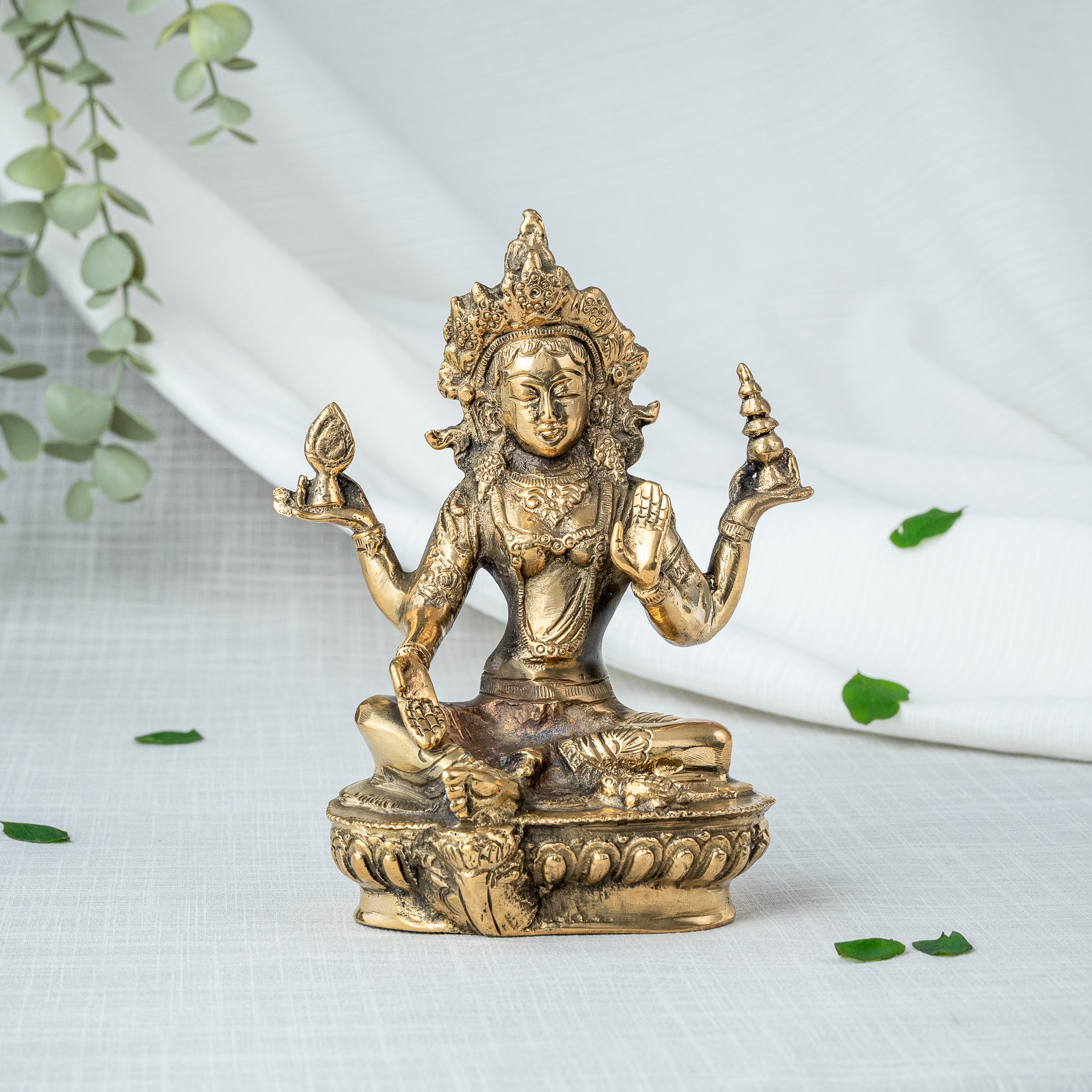 Lakshmi Statue Nepali Iconography - Front