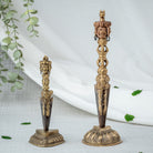 Tibetansk Phurba Ritualdolk Med Trekantet Lotusfod - Forside